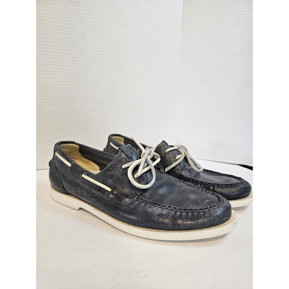 Cole Haan Yacht Club Mens Size 10M Acid Wash Blue/Gray Leather Loafer